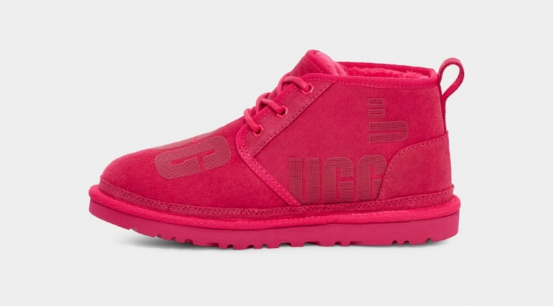 Ugg Neumel Scatter Graphic Women's Boots Red | IHZQAJY-58