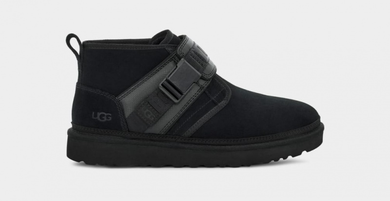 Ugg Neumel Snapback Men\'s Boots Black | URAYDSE-45