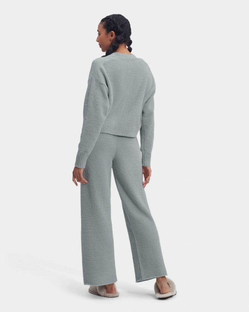 Ugg Nyomi Cropped Women's Cardigan Grey | BCWFLTH-69