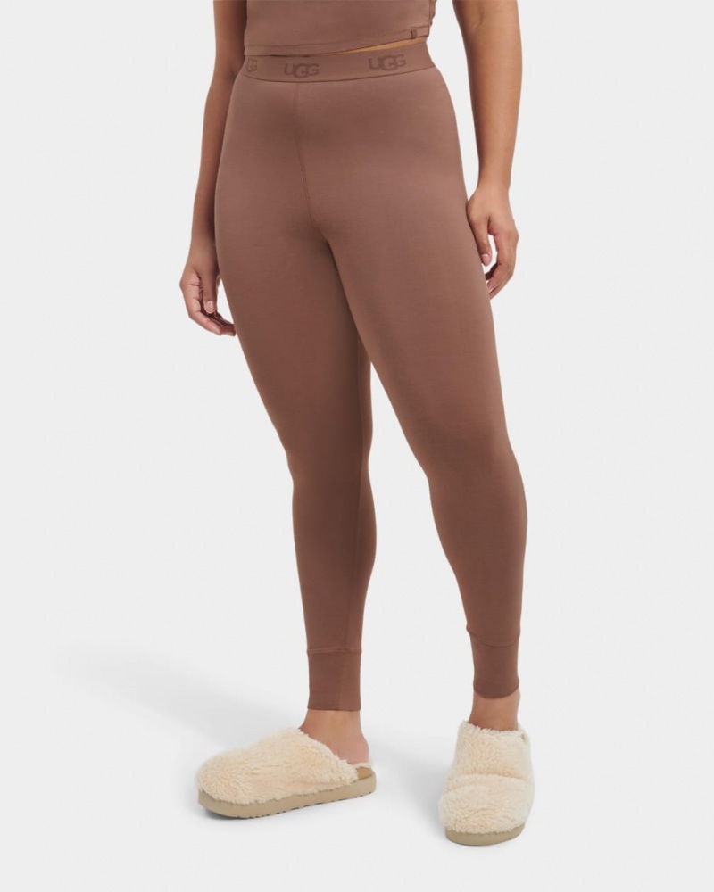 Ugg Paloma Women's Leggings Chocolate | HXIFSCE-26
