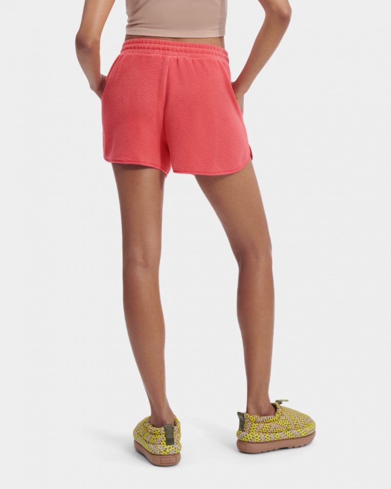 Ugg Petria Sherpa Women's Shorts Pink | KQEVNOF-54