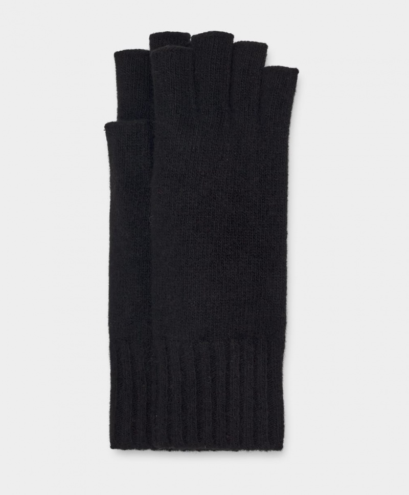Ugg Pryce Fingerless Women\'s Gloves Black | DABQKXH-38