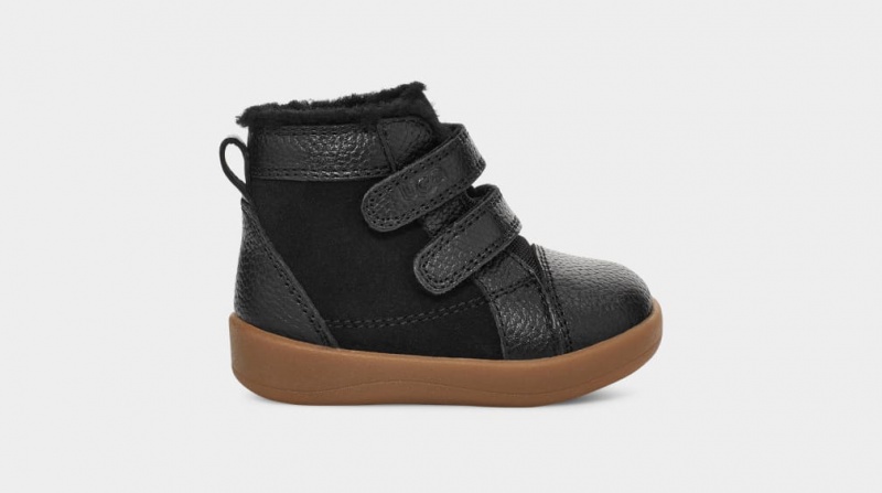 Ugg Rennon II Kids\' Sneakers Black | OTGMNYJ-87