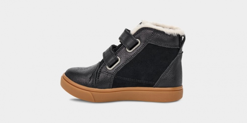 Ugg Rennon II Kids' Sneakers Black | XFDEHGW-94