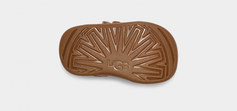 Ugg Rennon II Kids' Sneakers Brown | VGXZQFI-49
