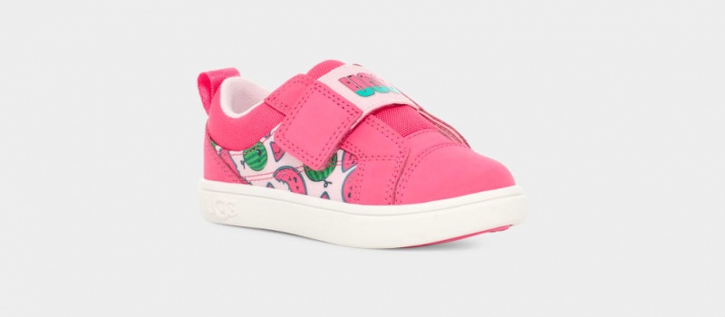 Ugg Rennon Low Watermelon Stuffie Kids' Sneakers Pink | XFNAVKL-12