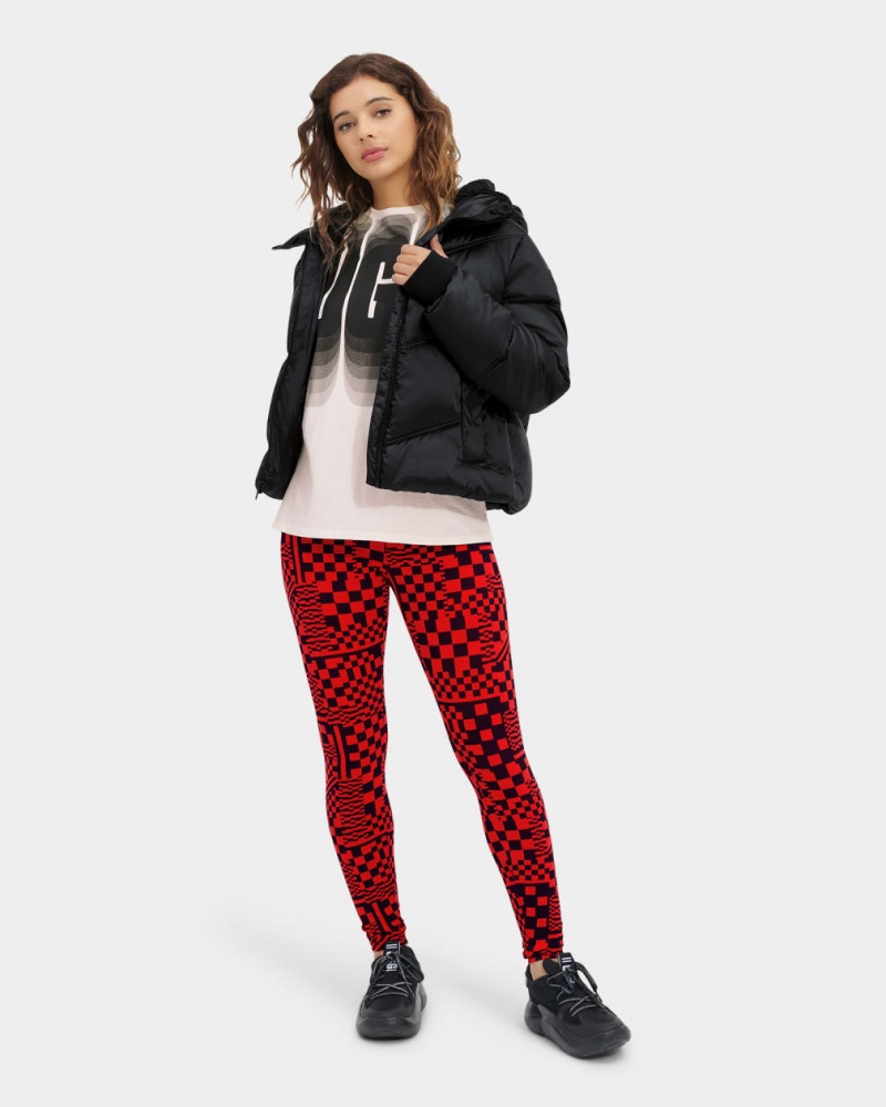 Ugg Ronney Cropped Puffer Women's Jackets Black | WAFYCZT-74