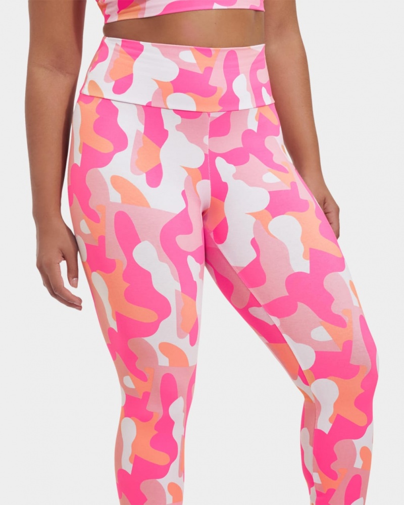 Ugg Saylor Camo Print Women's Leggings Pink | FSCDUJN-50