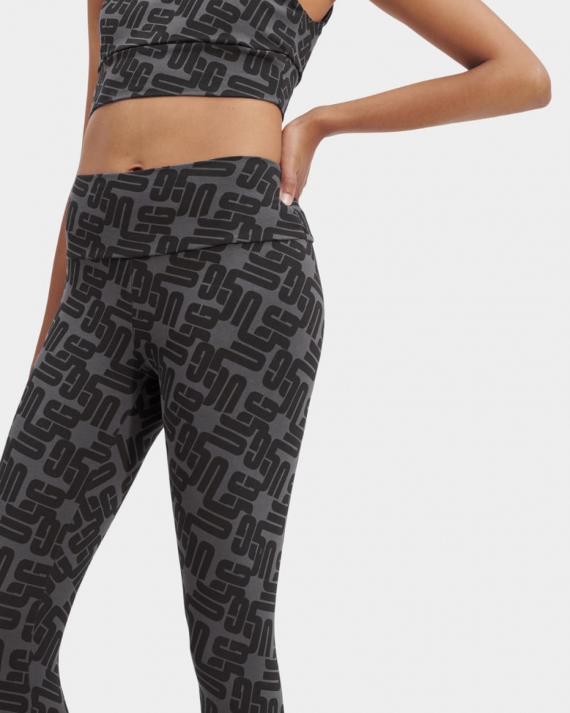 Ugg Saylor Monogram Women's Leggings Black | WIUPCZD-03