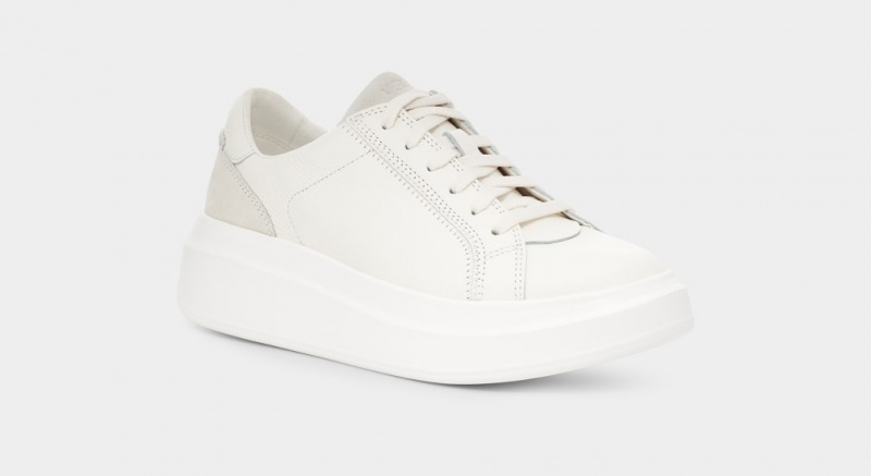 Ugg Scape Lace Women's Sneakers White | RKLXWNG-62