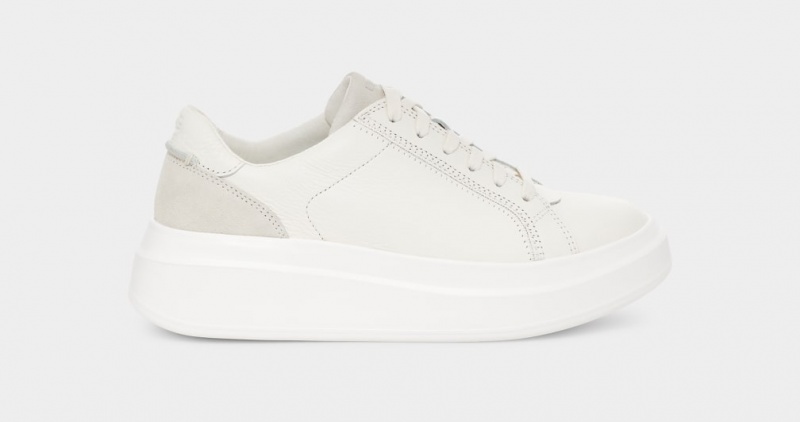 Ugg Scape Lace Women\'s Sneakers White | RKLXWNG-62