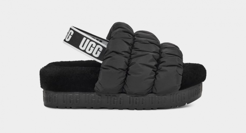 Ugg Scrunchita Women\'s Sandals Black | HYXEOAJ-62