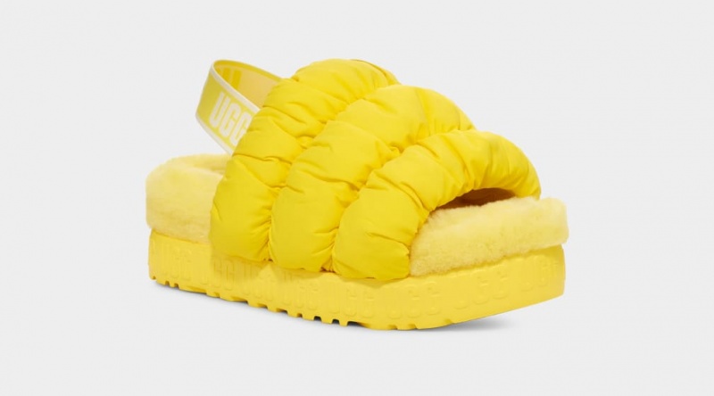 Ugg Scrunchita Women's Sandals Yellow | PKXYWGF-24