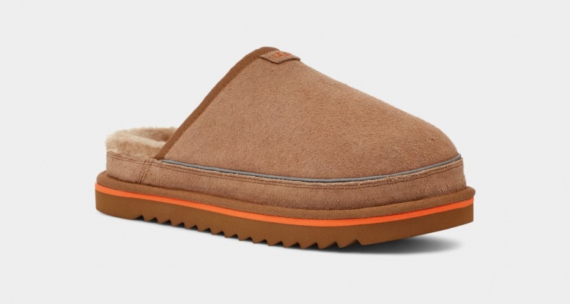 Ugg Scuff Cali Wave Men's Slippers Brown / Orange | TAINYQD-25