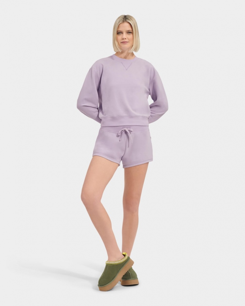 Ugg Seleste Micro Terry Women's Sweatshirt Purple | UMCKRPV-84