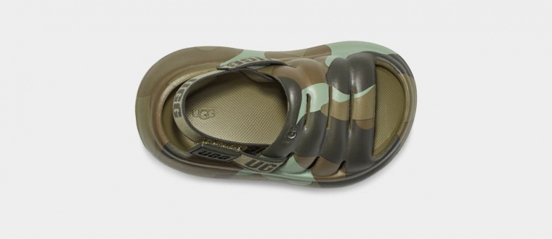 Ugg Sport Yeah Camopop Kids' Sandals Green | BCINHUX-07