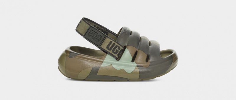 Ugg Sport Yeah Camopop Kids\' Sandals Green | BCINHUX-07