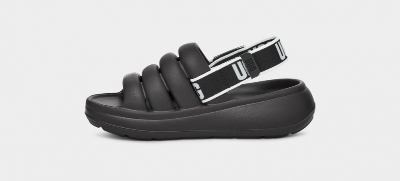 Ugg Sport Yeah Kids' Sandals Black | BUSJFAK-10