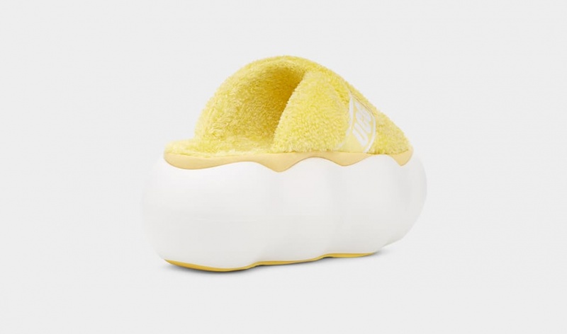 Ugg Sugarcloud Women's Slides Yellow | FPSMCIV-10