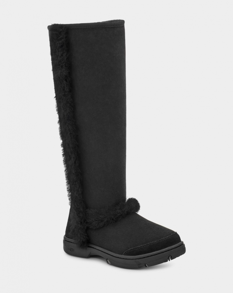 Ugg Sunburst Extra Tall Women's Boots Black | KTQERPA-58