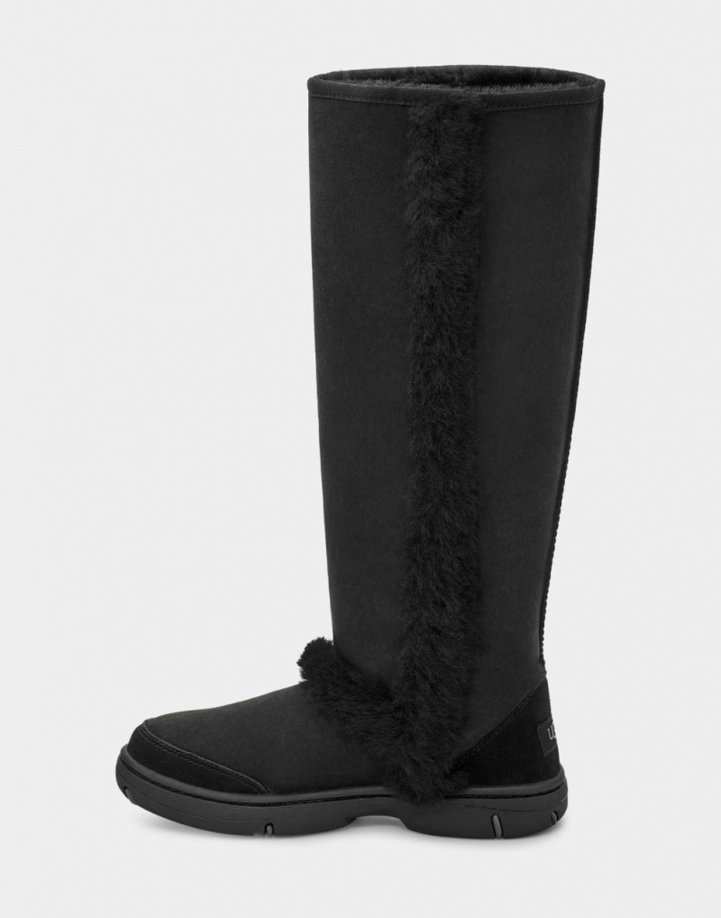 Ugg Sunburst Extra Tall Women's Boots Black | KTQERPA-58