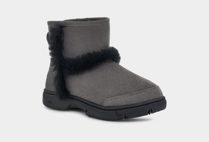 Ugg Sunburst Mini Women's Boots Grey | GLVJQFZ-54