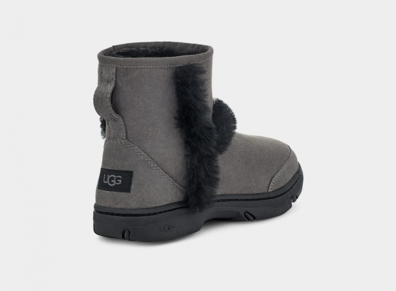 Ugg Sunburst Mini Women's Boots Grey | GLVJQFZ-54