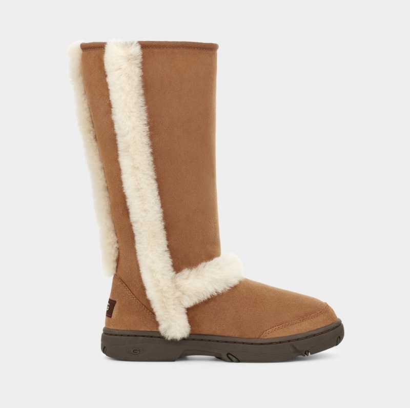 Ugg Sunburst Tall Women\'s Boots Brown | SCJNIEV-81