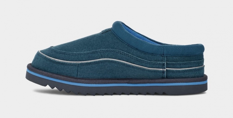 Ugg Tasman Cali Wave Men's Moccasins Blue | MNGZQSY-65
