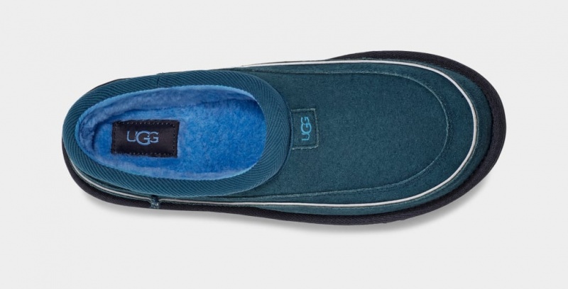 Ugg Tasman Cali Wave Men's Moccasins Blue | MNGZQSY-65