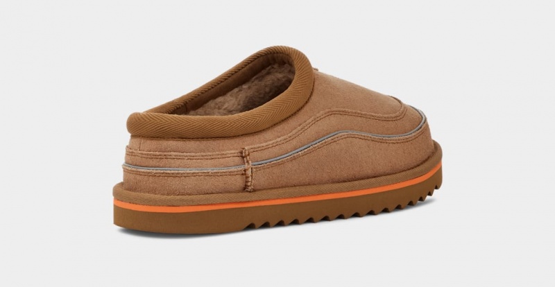 Ugg Tasman Cali Wave Men's Moccasins Brown / Orange | CULVQAK-48
