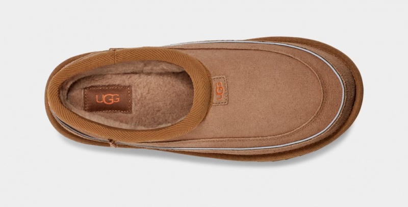 Ugg Tasman Cali Wave Men's Moccasins Brown / Orange | CULVQAK-48