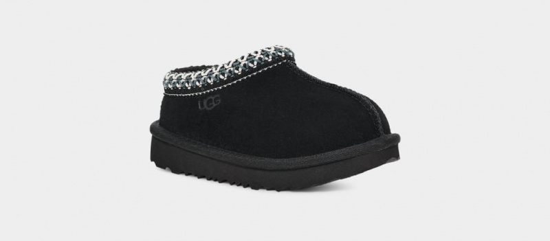 Ugg Tasman II Kids' Slippers Black | NYSQECO-59
