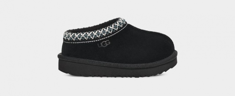 Ugg Tasman II Kids\' Slippers Black | NYSQECO-59