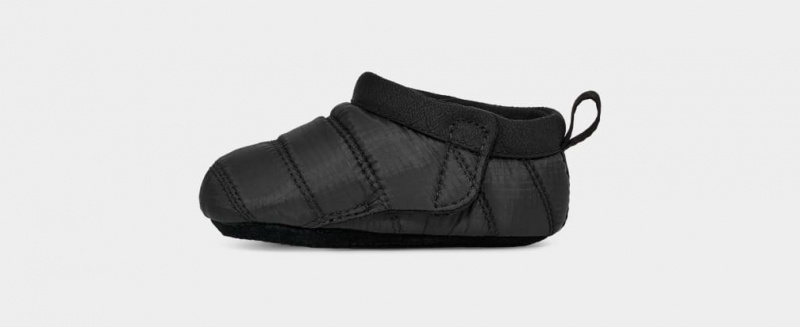 Ugg Tasman LTA Kids' Slippers Black | QZRCLDY-43