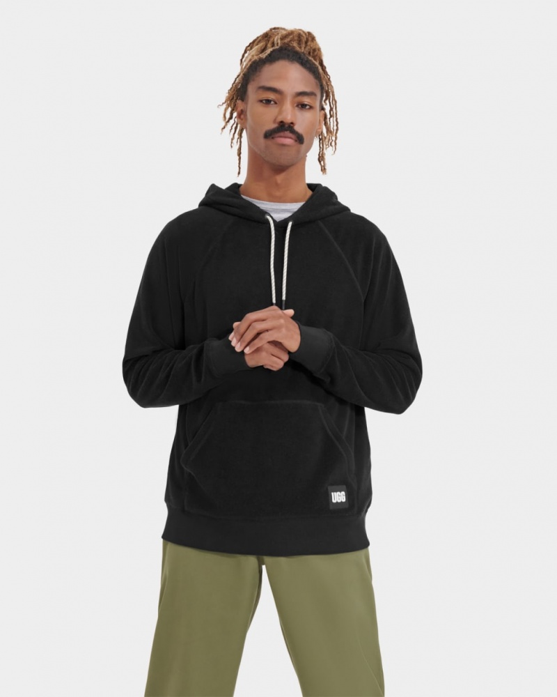 Ugg Terrance Men\'s Hoodie Black | JVPFYIC-57
