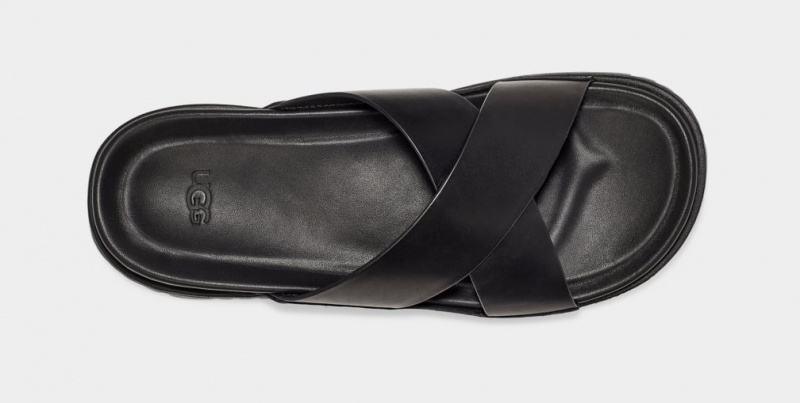 Ugg Wainscott Men's Slides Black | NIATXJU-38