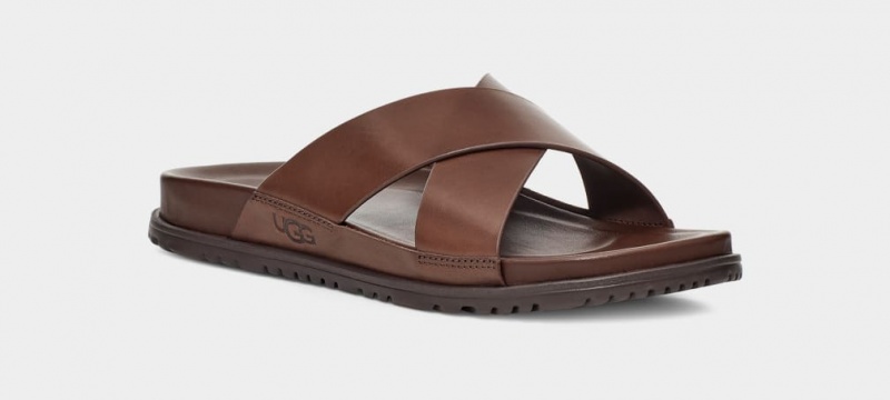 Ugg Wainscott Men's Slides Brown | UWNMPQK-05