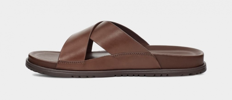 Ugg Wainscott Men's Slides Brown | UWNMPQK-05