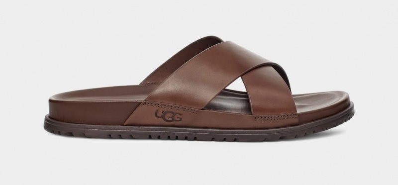 Ugg Wainscott Men\'s Slides Brown | UWNMPQK-05