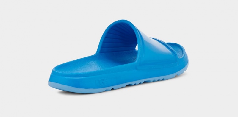 Ugg Wilcox Men's Slides Blue | HUDLSPR-07