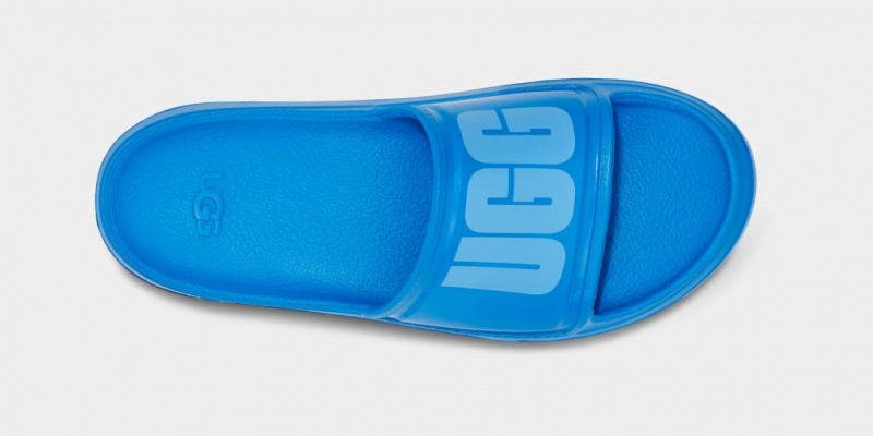 Ugg Wilcox Men's Slides Blue | HUDLSPR-07