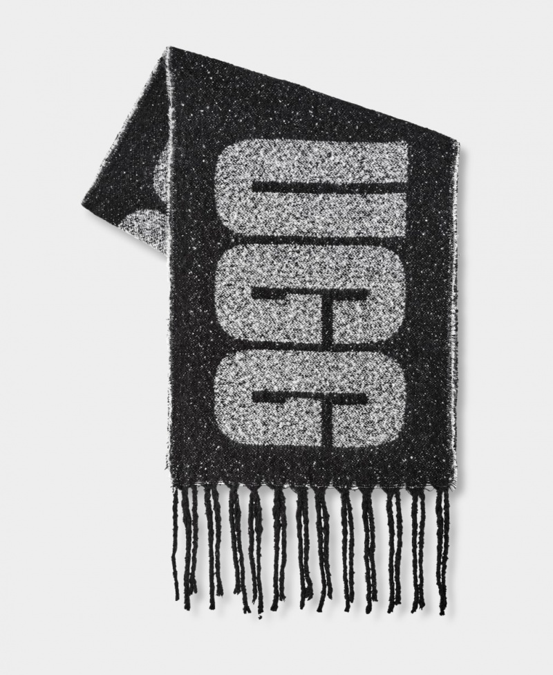 Ugg Woven Logo Women's Scarves Black / Multicolor | RPGCHWF-21