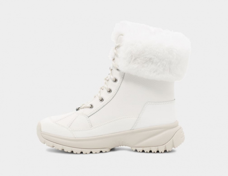 Ugg Yose Fluff Women's Boots White | EFULSAO-96