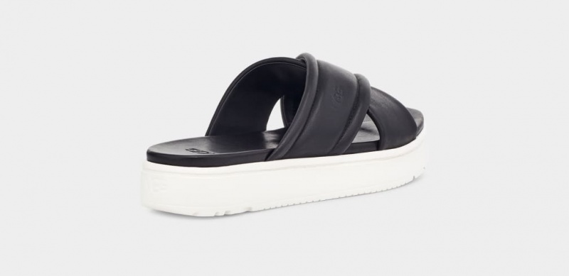 Ugg Zayne Crossband Women's Slides Black | CMHRKLU-02